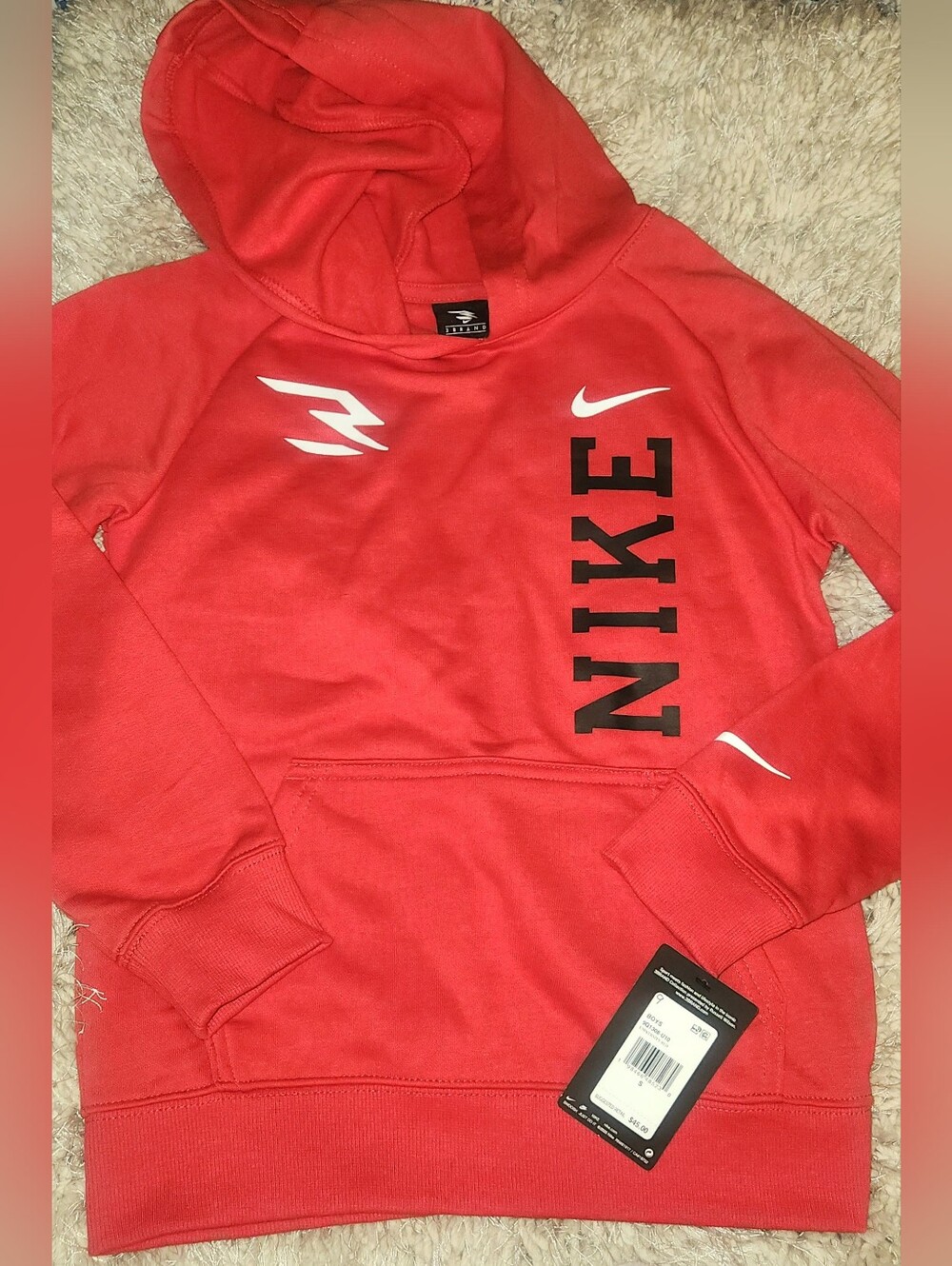 NEW - Boys Red Nike 3BRAND by Russell Wilson (Size Small)
